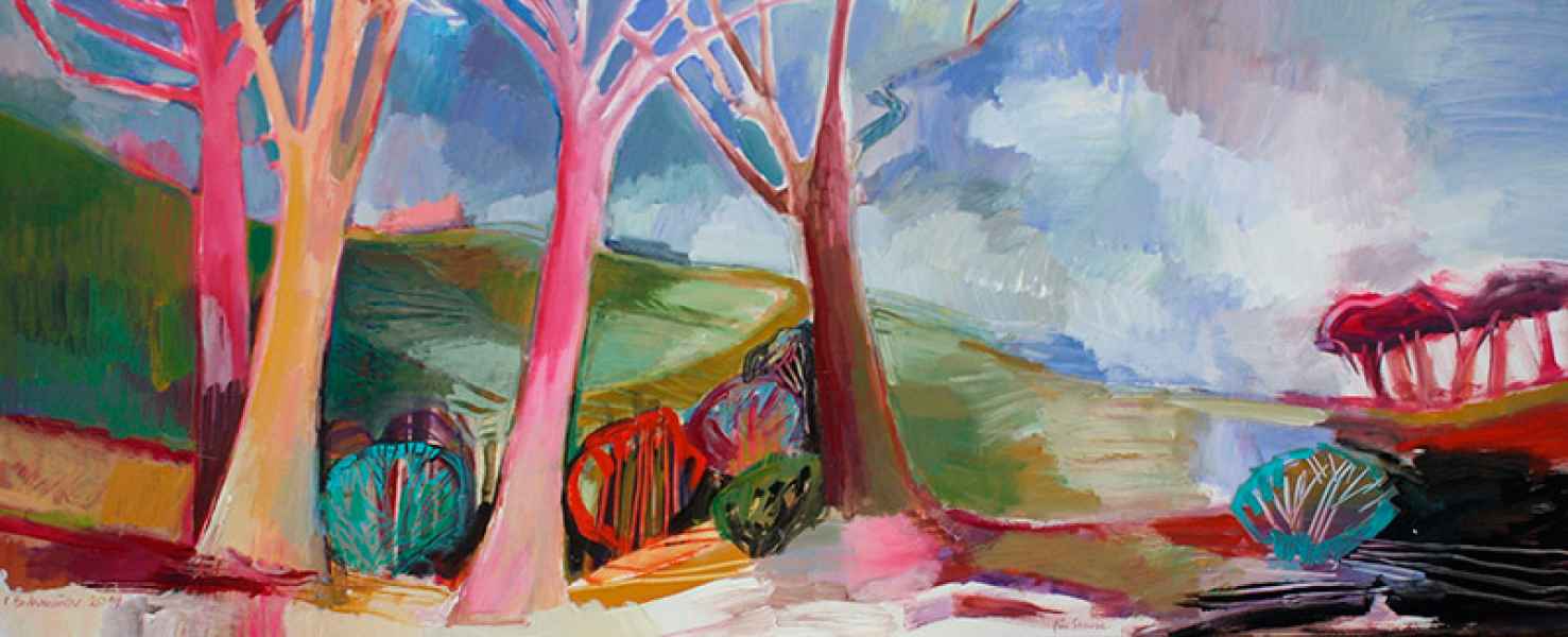 2014 Landschaft in Pink